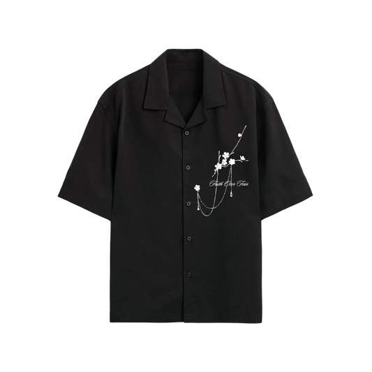 Void Bloom Club Black Bowling Shirt