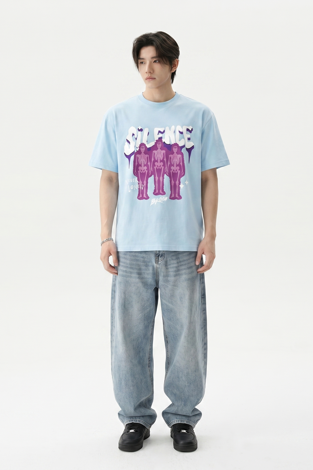 Voyd Cracked Identity Ice Blue T-shirt