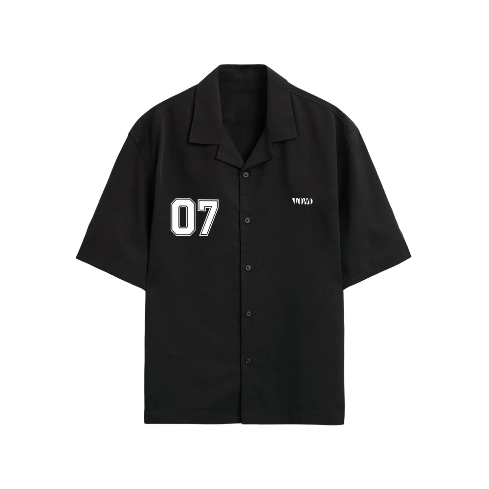 Voyd Football Royalty Black Bowling Shirt