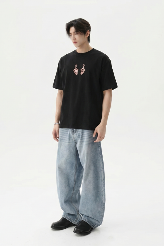Voyd Skeleton Love Black t-shirt