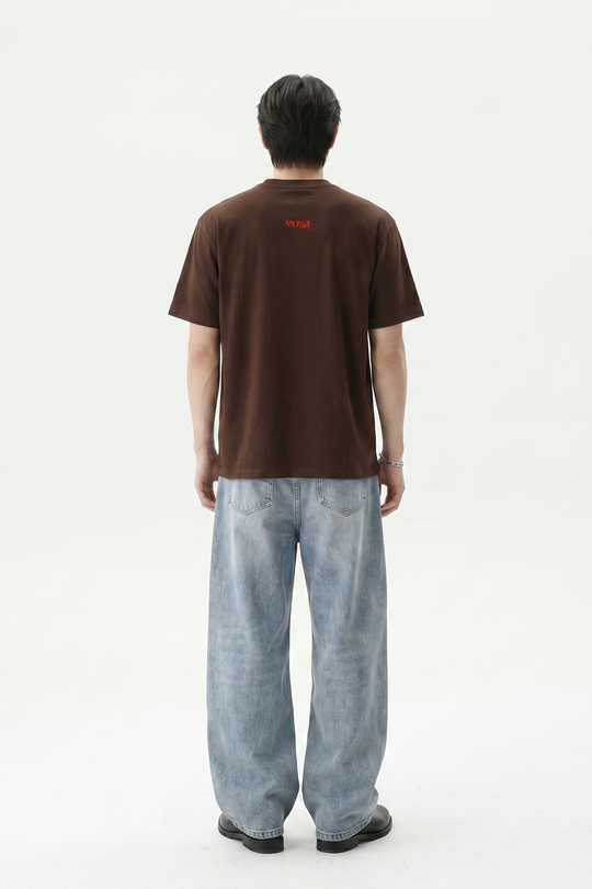 Voyd Stressed Out Brown T-shirt