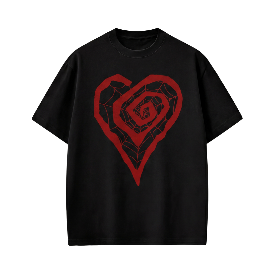 Voyd Red Spiral Black T-shirt