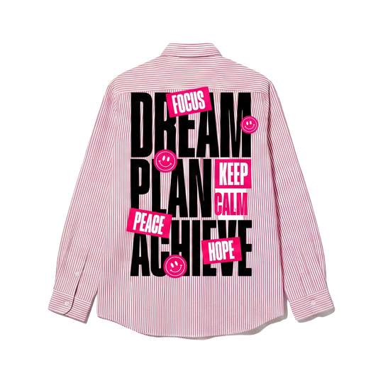 Voyd Dream Plan Pink Stripe Shirt