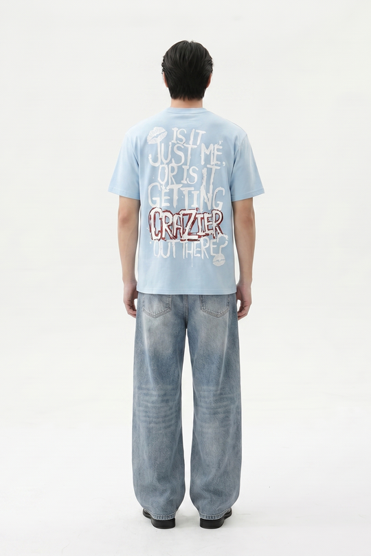 Voyd Design Drip Ice Blue T-shirt