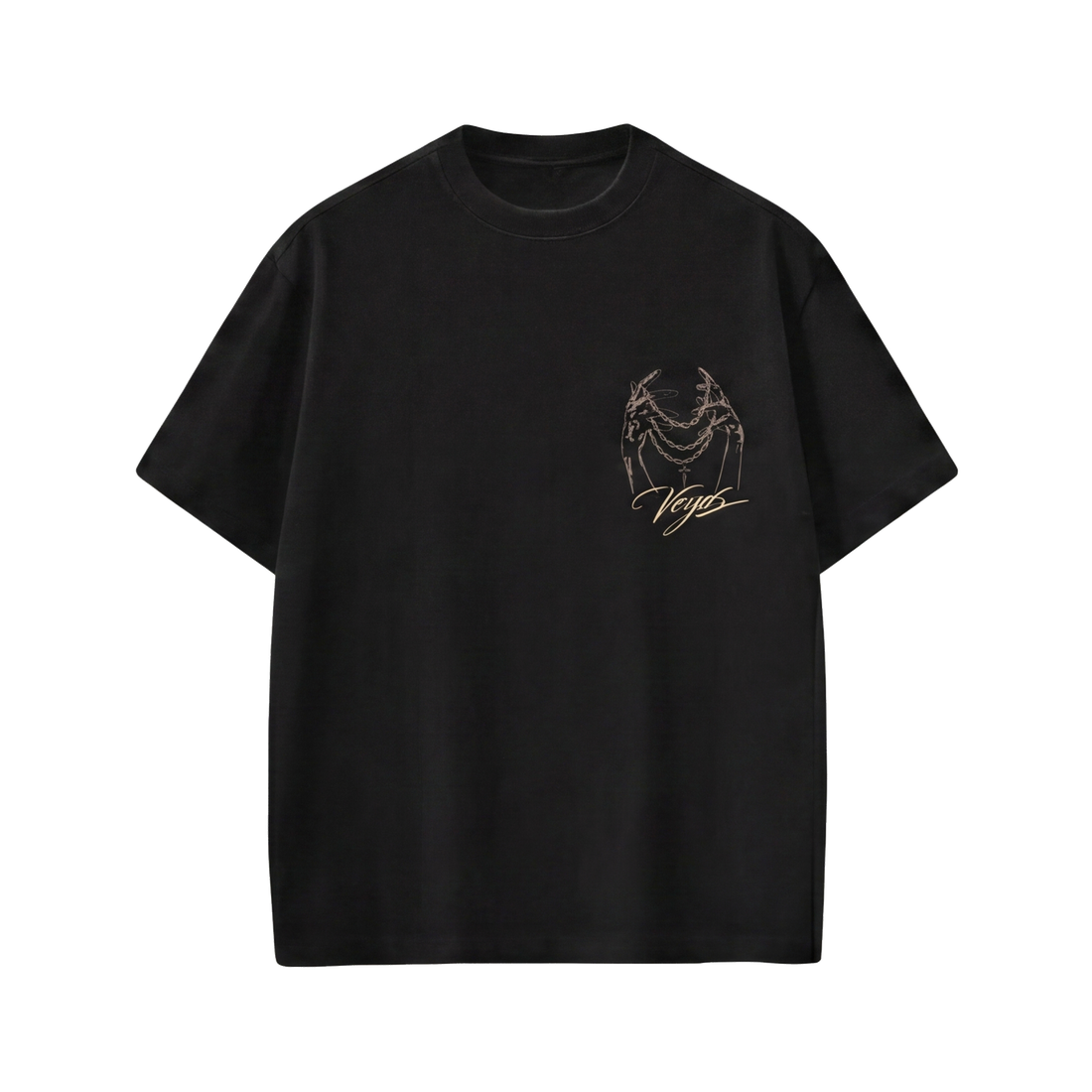 Voyd Heart in Chains Black T-shirt