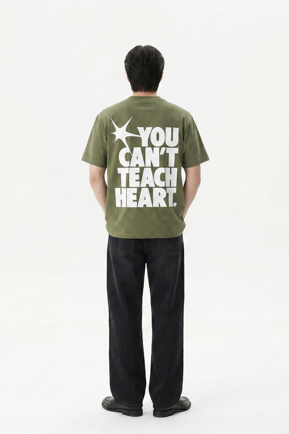 Voyd Raw Heart Code Olive T-shirt