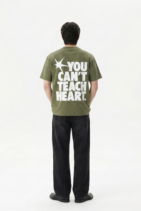 Voyd Raw Heart Code Olive T-shirt