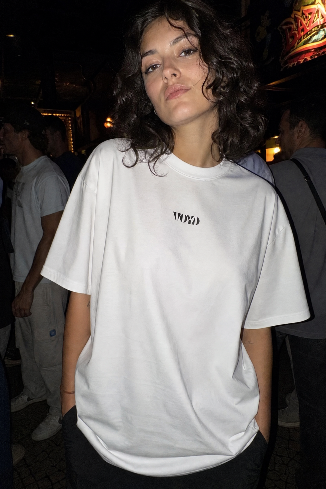 Voyd Bar Code White t-shirt