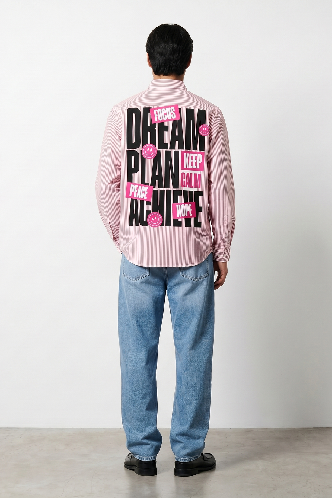 Voyd Dream Plan Pink Stripe Shirt