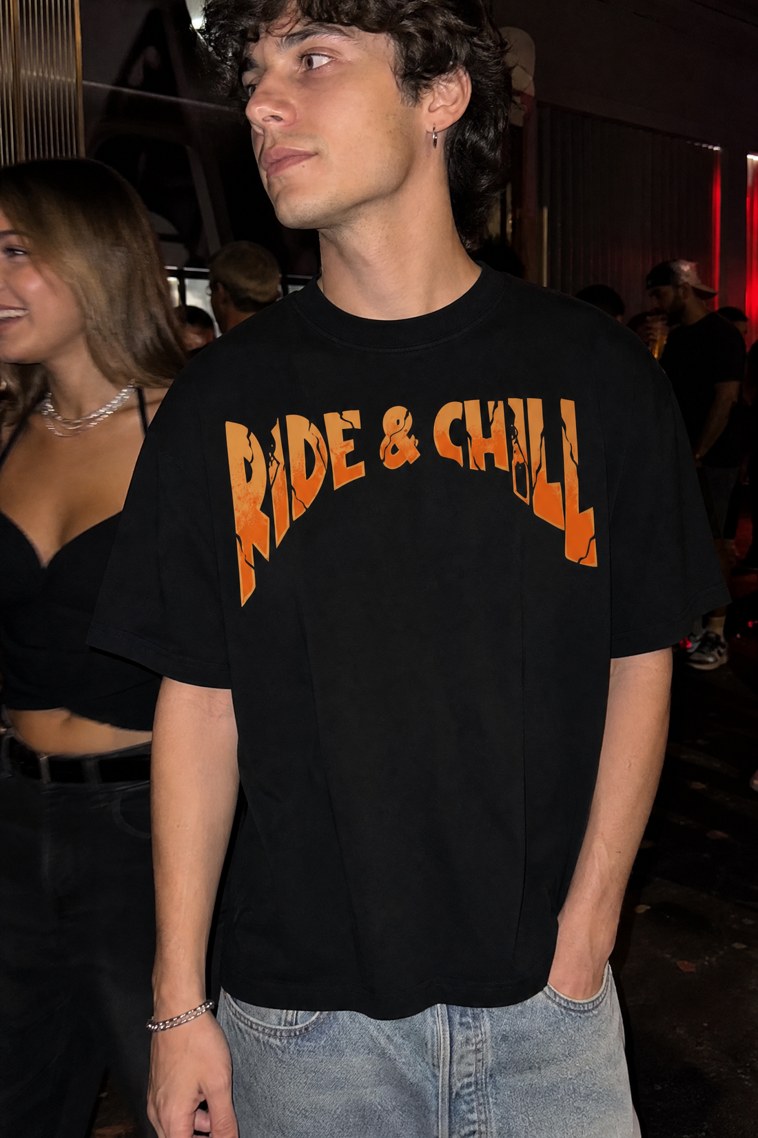 Voyd Ride and Chill Black T-shirt