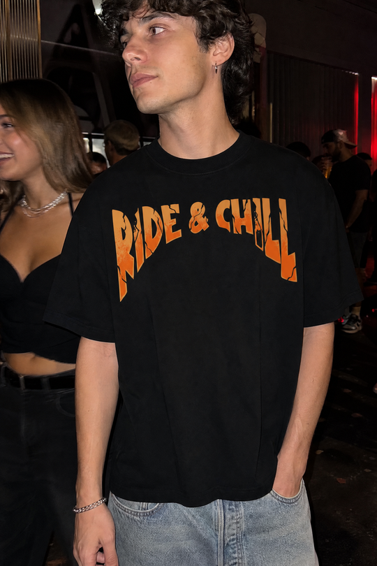 Voyd Ride and Chill Black T-shirt
