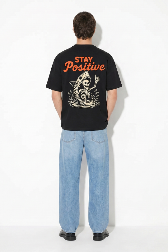 Voyd Stay Positive Black T-shirt