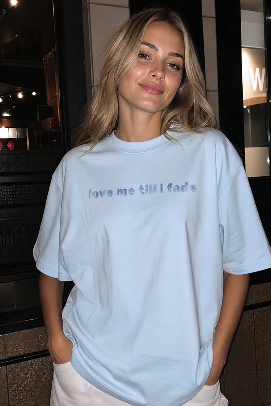 Love Me Till I Fade Voyd Light Blue T-shirt