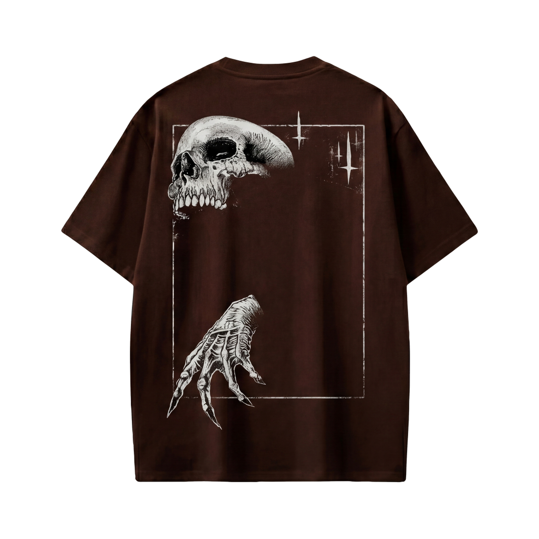 Voyd Skull Syndicate Brown T-shirt
