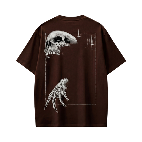 Voyd Skull Syndicate Brown T-shirt
