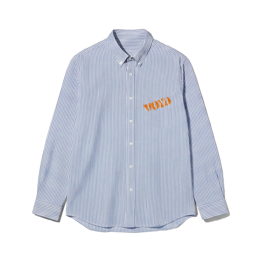 Voyd God's Got This Blue Stripe Shirt