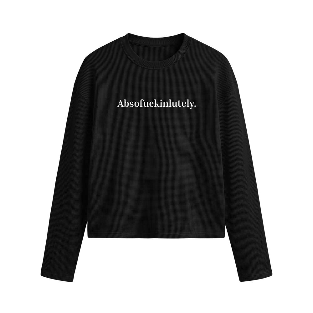 Voyd No Excuses Oversized Waffle T-shirt Black