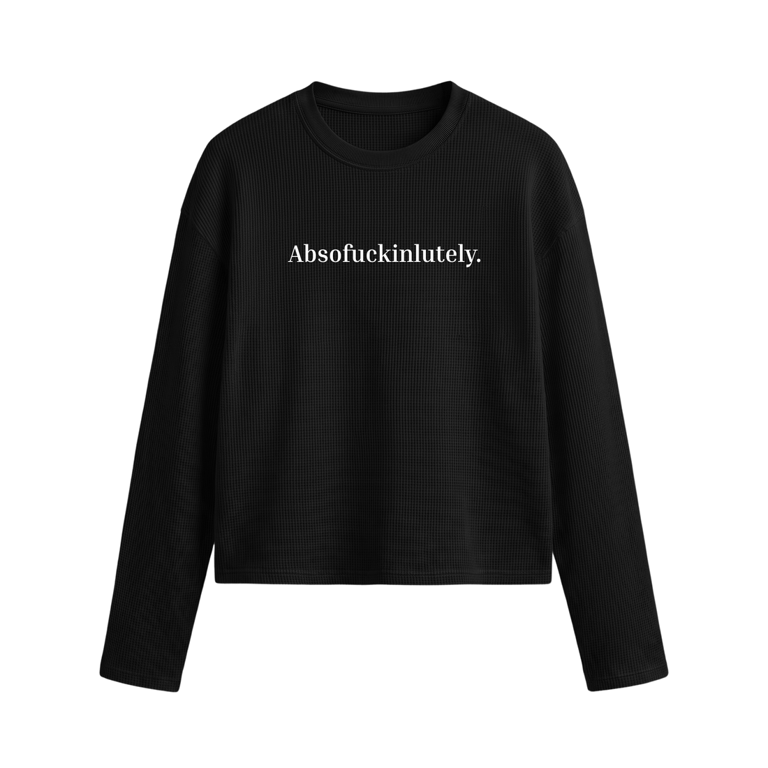 Voyd No Excuses Oversized Waffle T-shirt Black