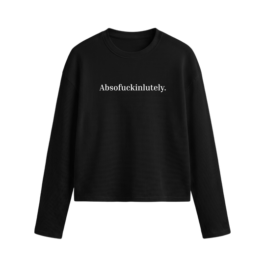 Voyd No Excuses Oversized Waffle T-shirt Black