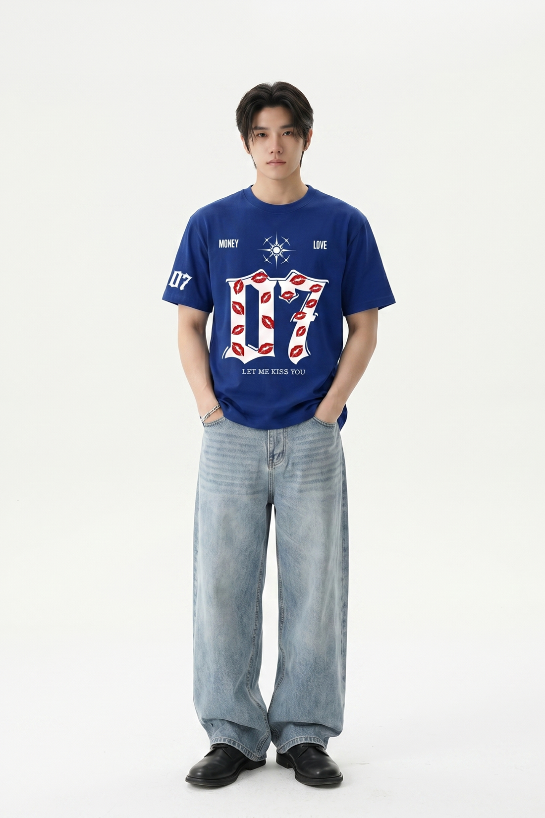 Voyd Lovers in Noir Blue T-shirt