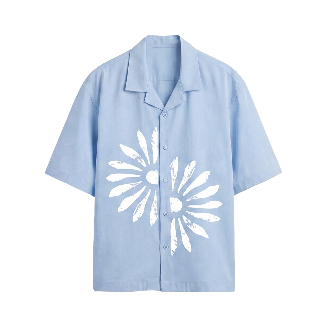 Void Petal Syndicate Ice Blue Bowling Shirt