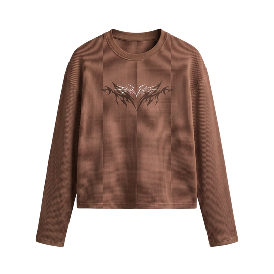 Voyd Shadow Vision Brown Waffle T-shirt