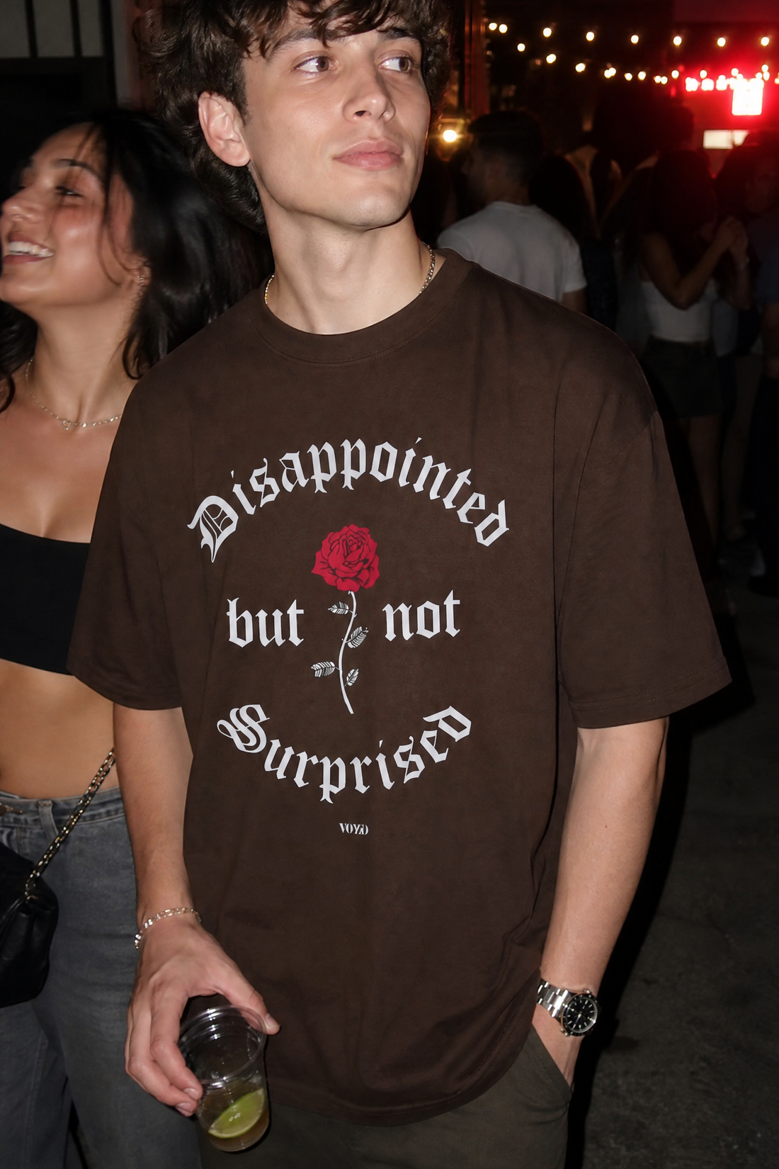 Voyd Still Not Hearless Brown T-shirt