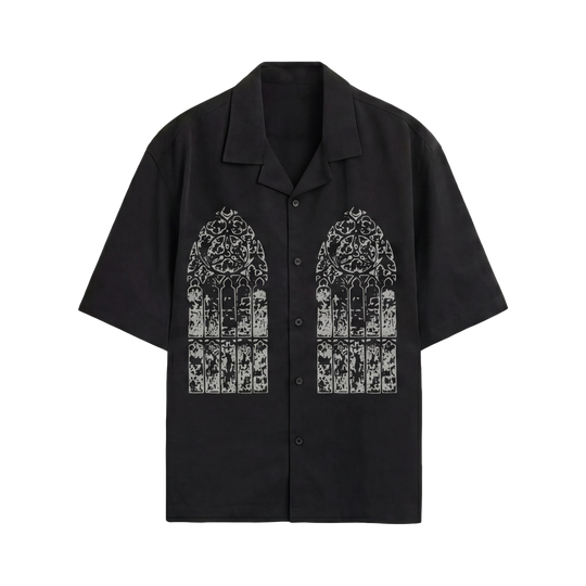Void Silent Riot Black Bowling Shirt