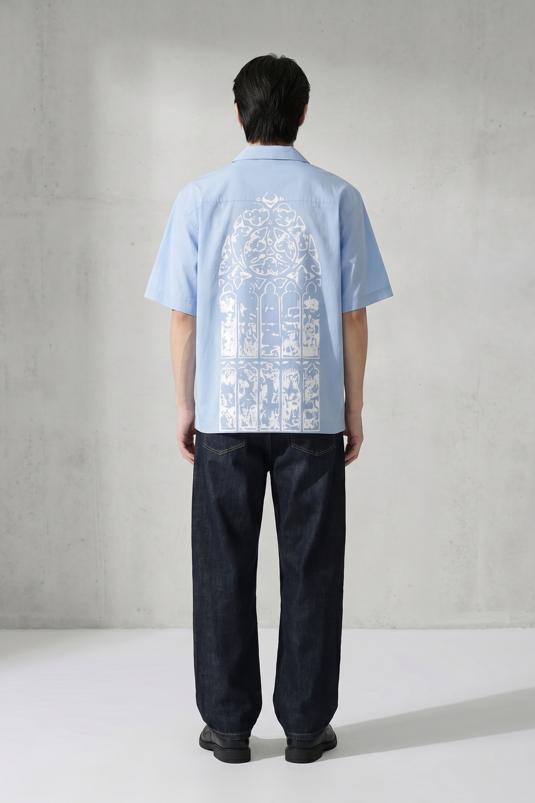 Void Silent Riot Ice Blue Bowling Shirt