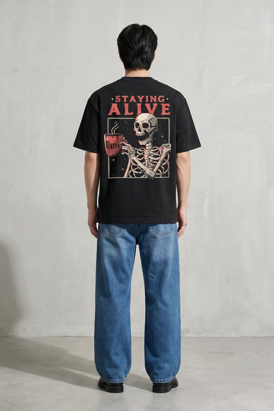 Voyd Staying Alive Black t-shirt