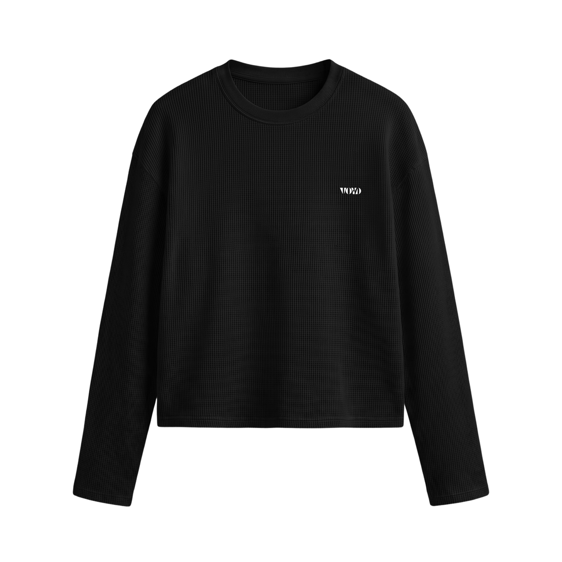 Voyd Stellar Drift Oversized Waffle T-shirt Black