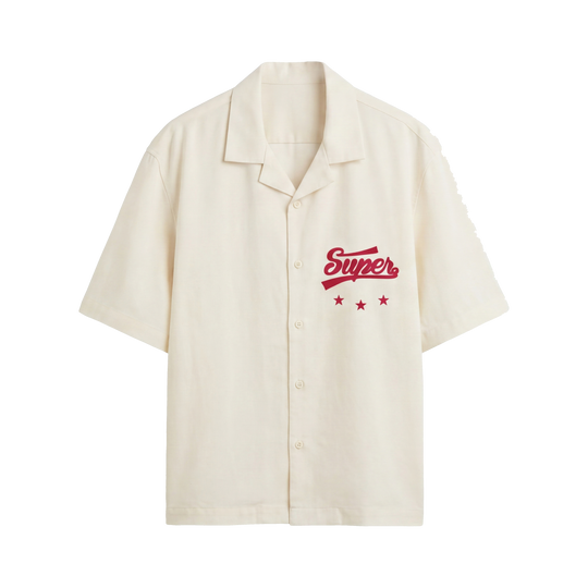 Void Supervoid White Bowling Shirt