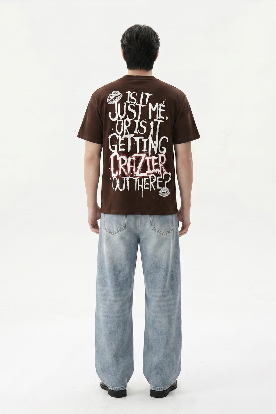 Voyd Design Drip Brown T-shirt