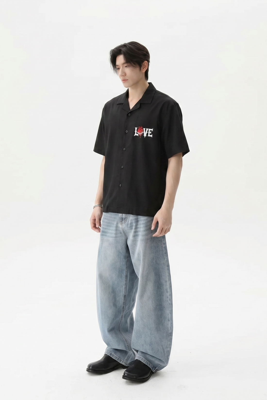 Void Static Dreams Black Bowling Shirt