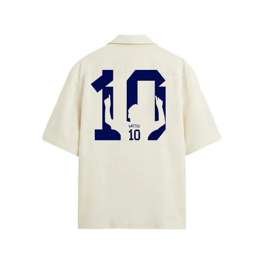 Voyd Number Ten Legacy White Bowling Shirt