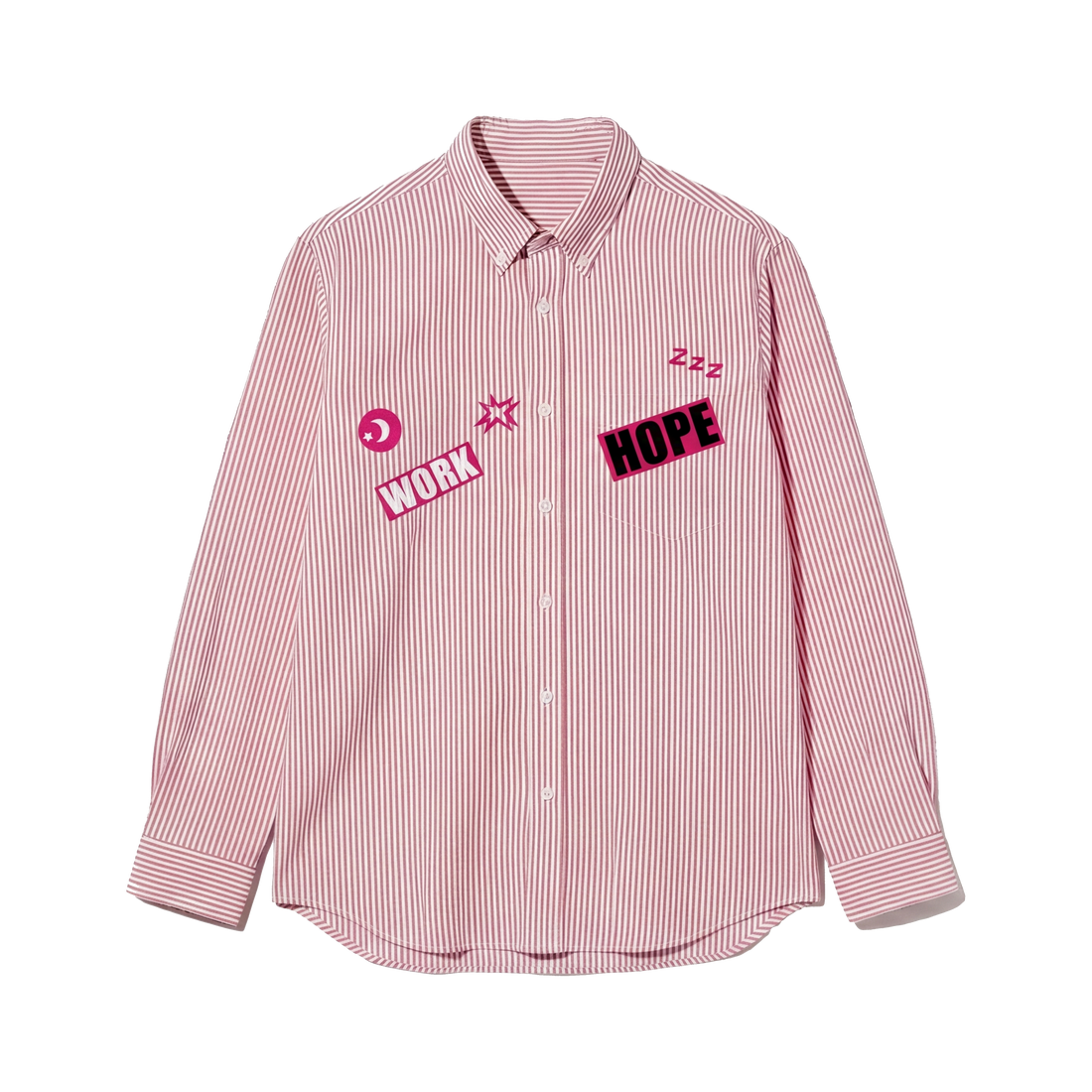Voyd Less Talk Pink Stripe Shirt