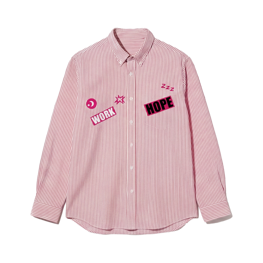 Voyd Less Talk Pink Stripe Shirt