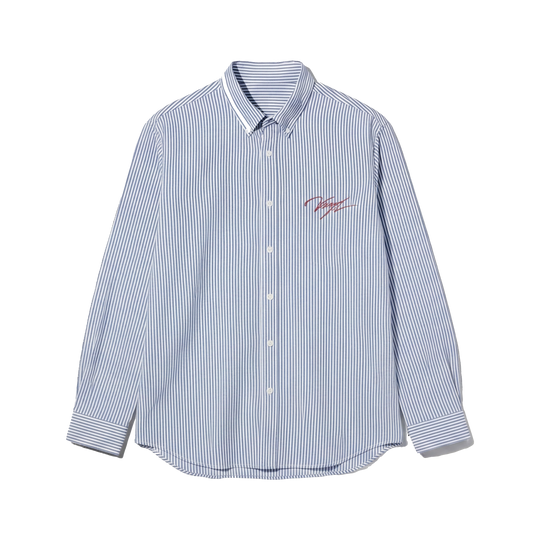 Voyd it's a Beautiful Day Blue Stripe Shirt