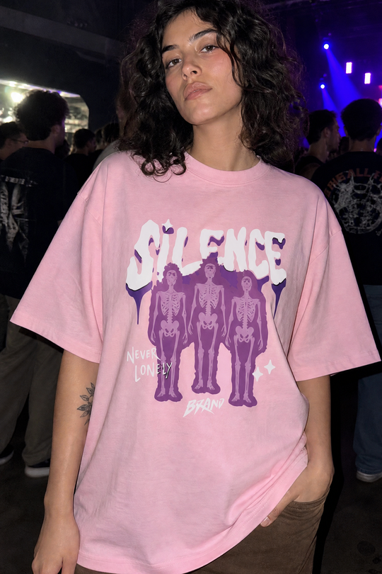 Voyd Cracked Identity Pink T-shirt