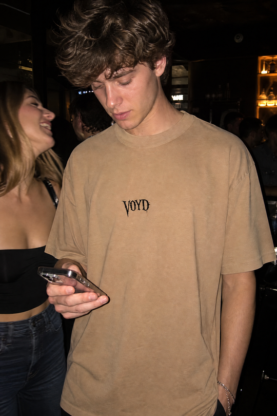 Voyd Silk of Sin Beige T-shirt