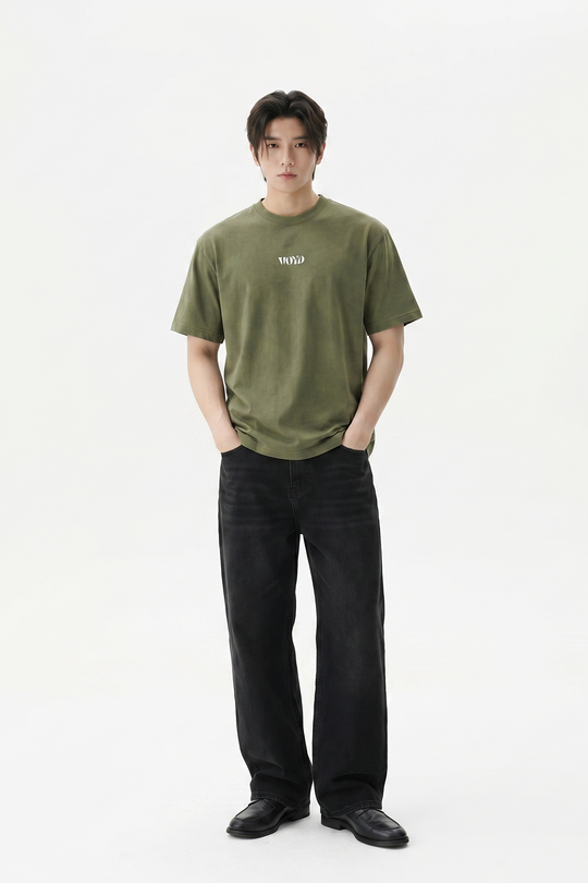Voyd Raw Heart Code Olive T-shirt