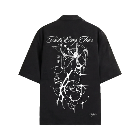 Void Bloom Club Black Bowling Shirt
