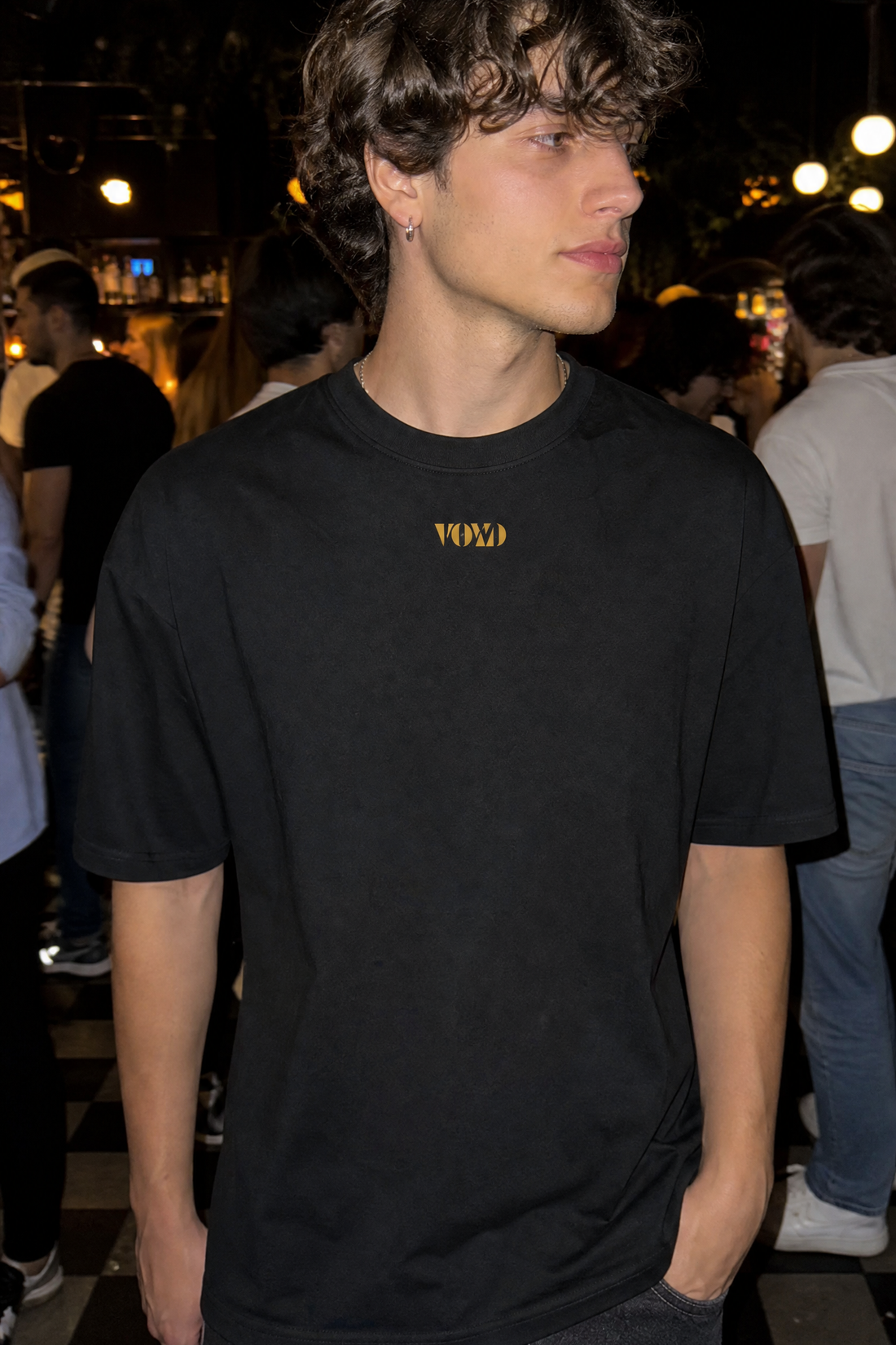 TOUCH ME BEYOND TIME VOYD BLACK T-SHIRT