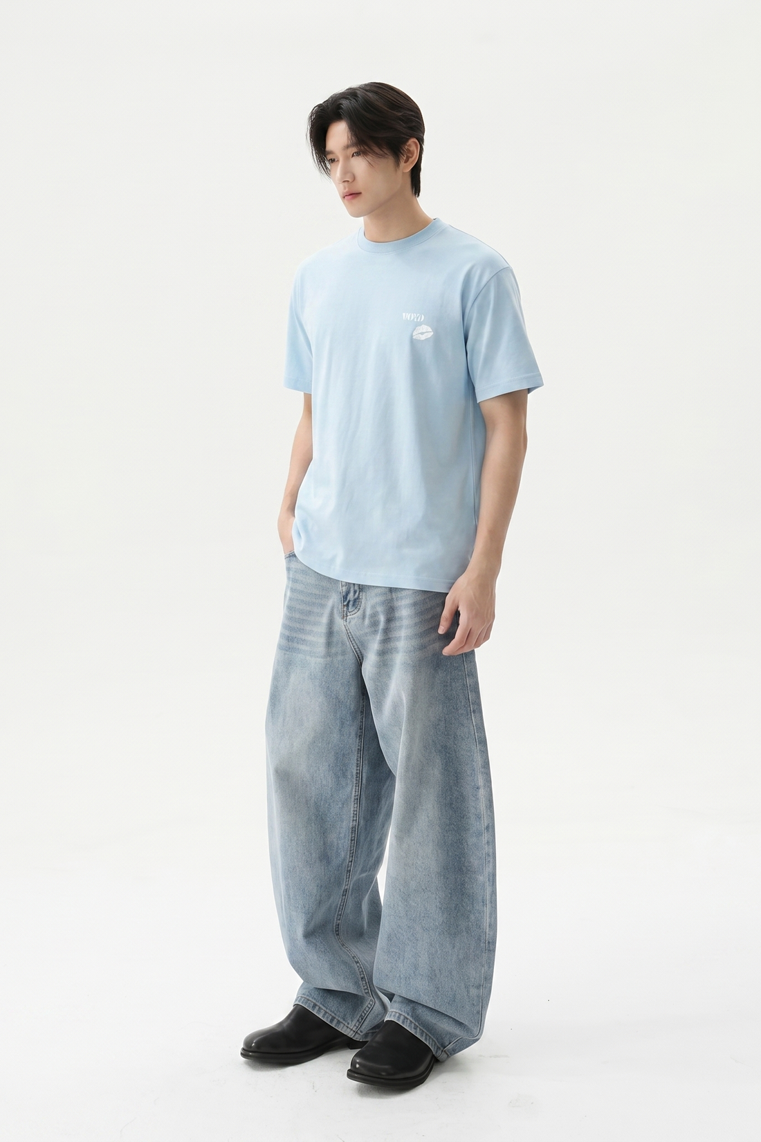 Voyd Design Drip Ice Blue T-shirt