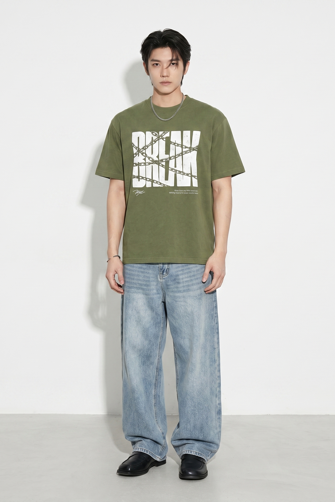 Voyd Soft Break Olive T-shirt
