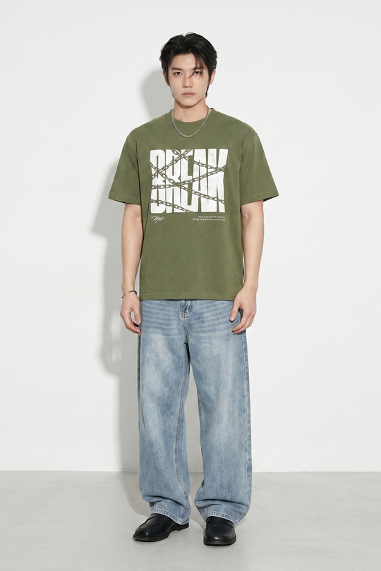 Voyd Soft Break Olive T-shirt