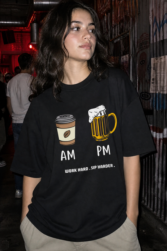 Voyd AM PM Routine Black t-shirt