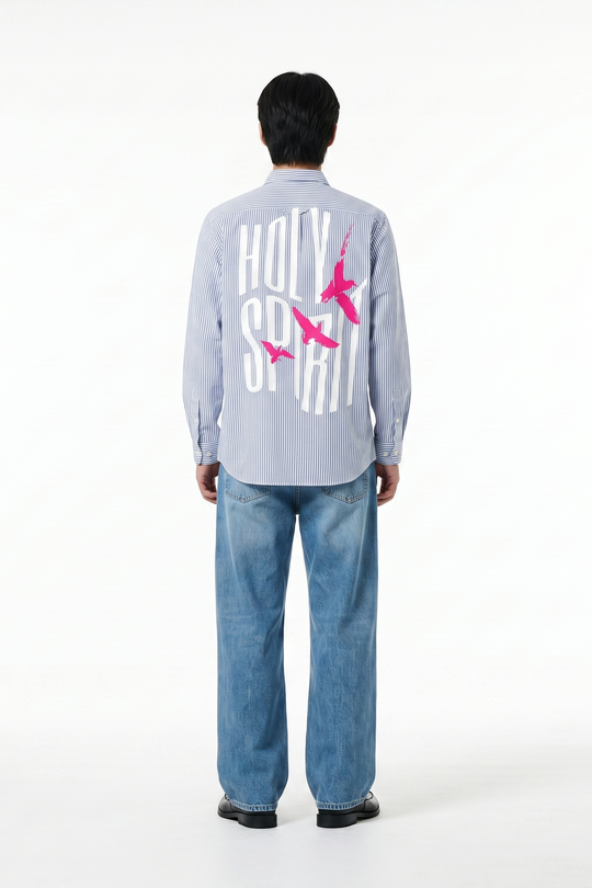 Voyd Holy Spirit Blue Stripe Shirt
