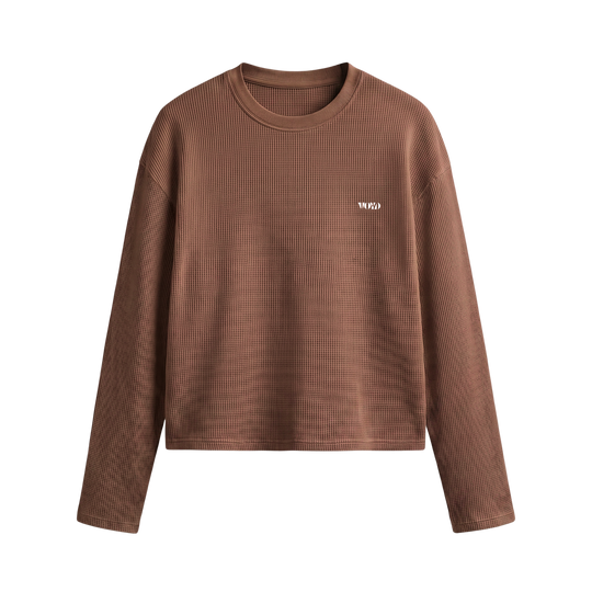 Voyd Stellar Energy Brown Waffle T-shirt
