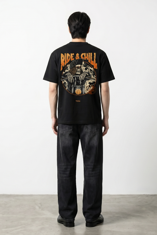 Voyd Ride and Chill Black T-shirt